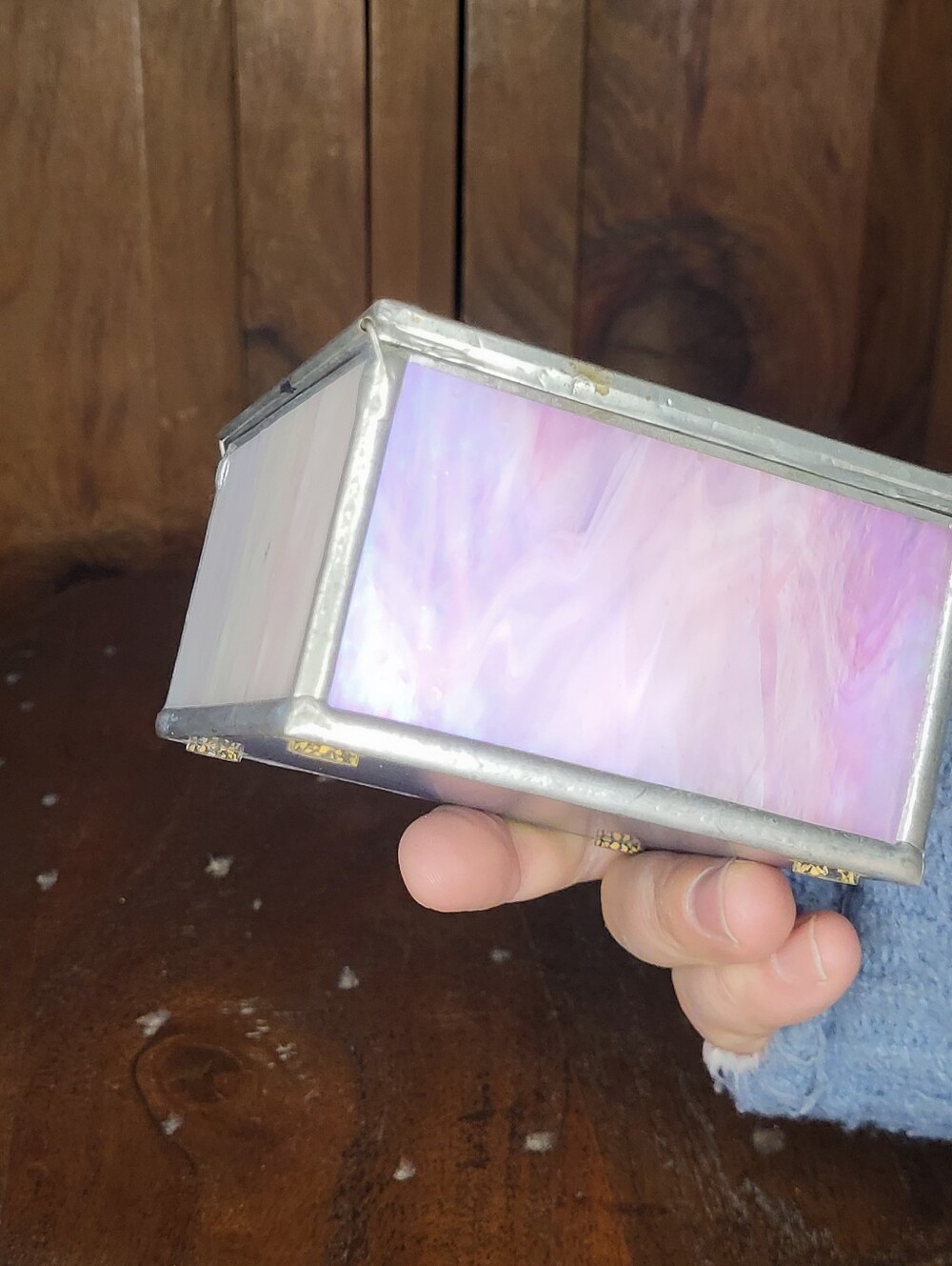 Purple Stained Glass Trinket Box - Picture 14 of 17